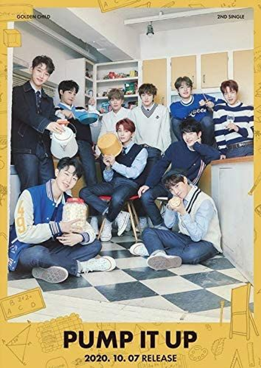 Альбом Golden Child - Pump It Up 2nd Single Album RANDOM Version
