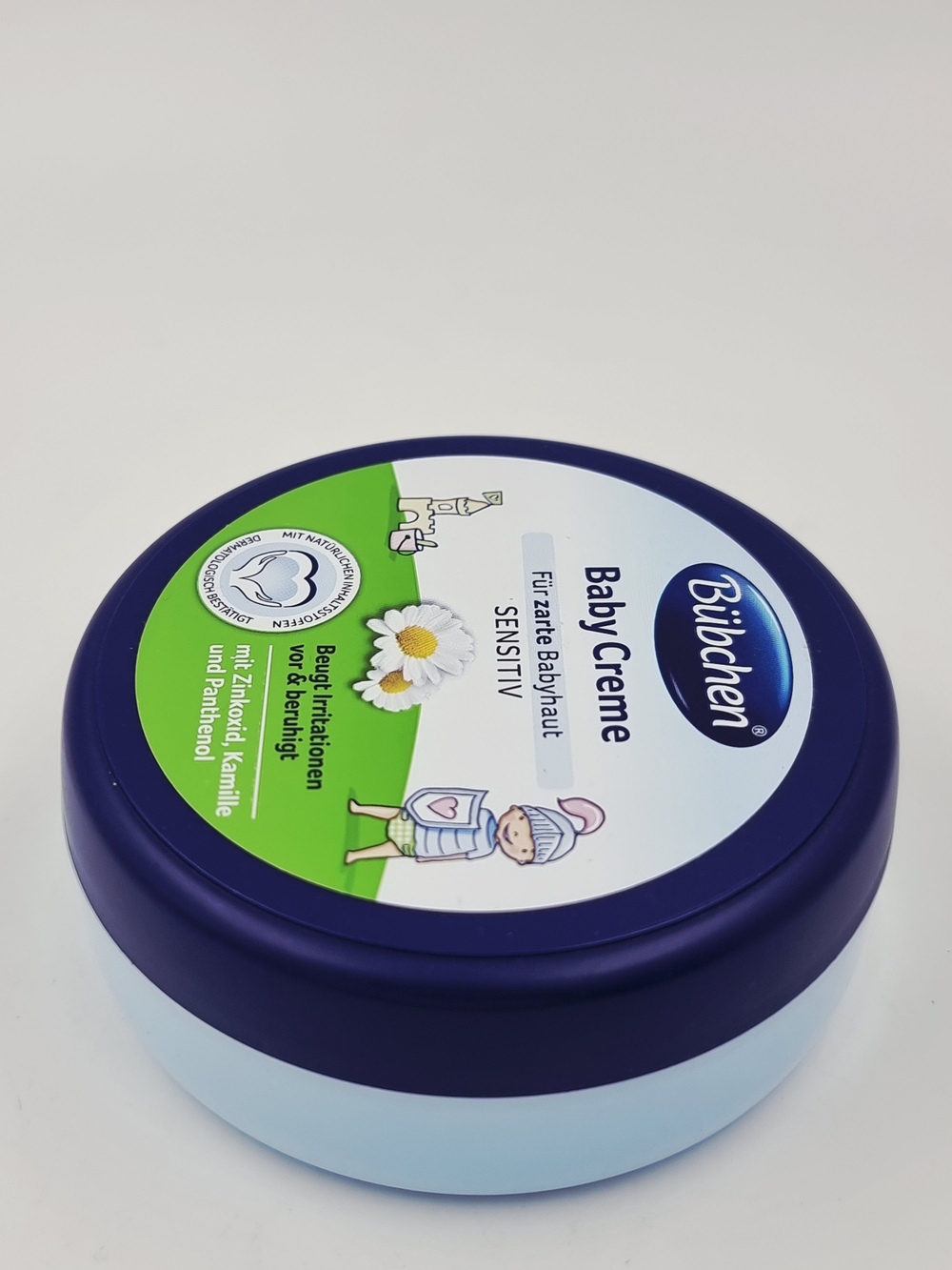 Крем Bubchen Sensitiv, для чувствительной кожи, с цинком, экстрактом ромашки и пантенолом, 150 мл (Германия)