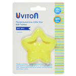 Прорезыватель Uviton силиконовый с рельефной поверхностью Star желтый