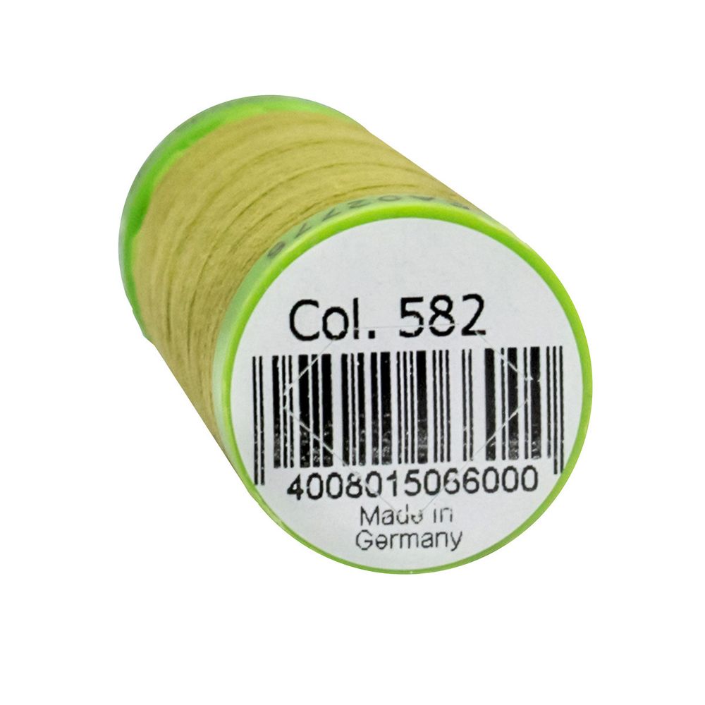 Нитки для тонких тканей Gutermann Extra Fine 150 (200 метров), 5 кат. | 582 зеленая горчица