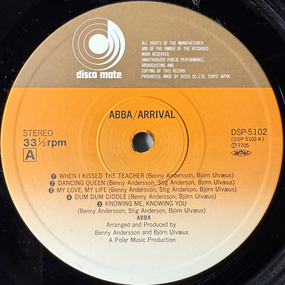 ABBA ‎– Arrival (Япония 1978г.)