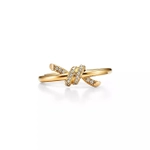 Кольцо из жёлтого золота и бриллиантов, Tiffany👑Knot