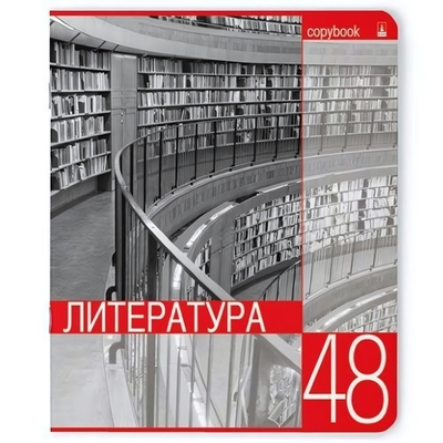 Тетрадь предметная 48л. Литература "Контрасты" (Альт)