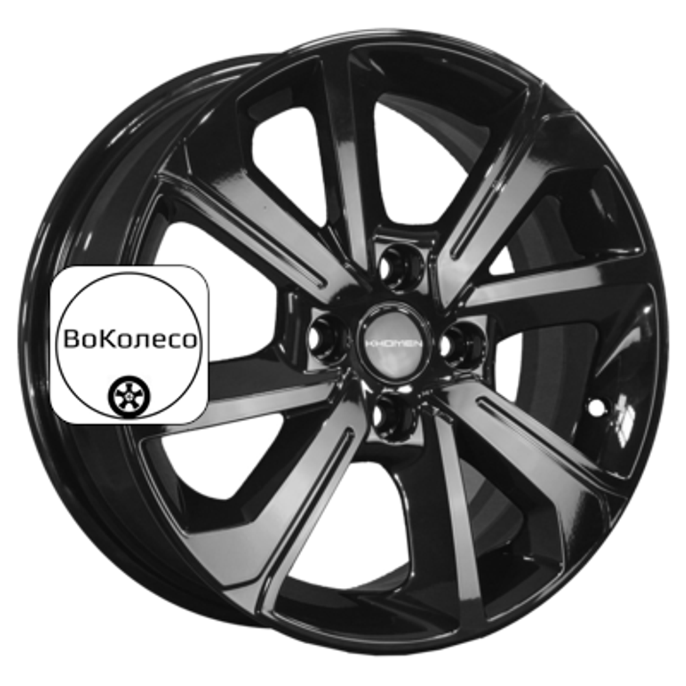 6x15/4x98 ET36 D58,6 KHW1501 (Lada Granta) Black Khomen Wheels