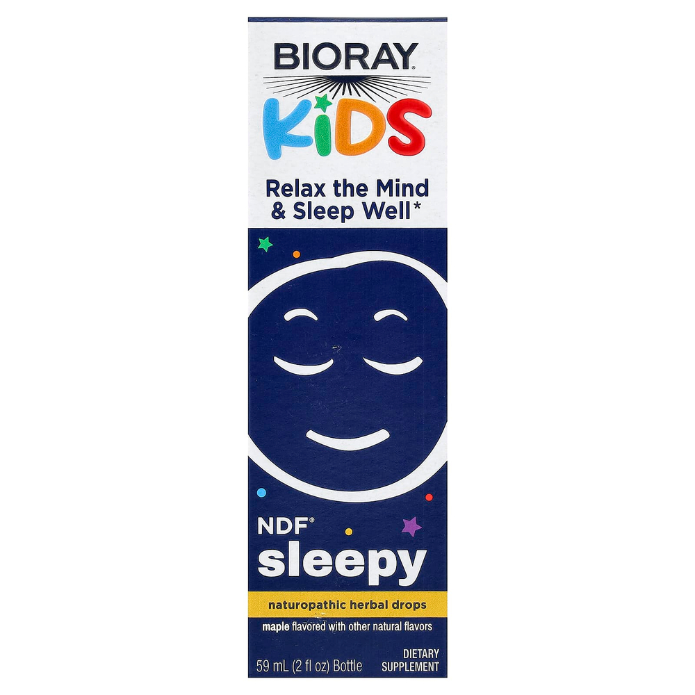 Bioray, Kids, NDF® Sleepy, со вкусом кленового сиропом, без спирта, 59 мл (2 жидк. унции)