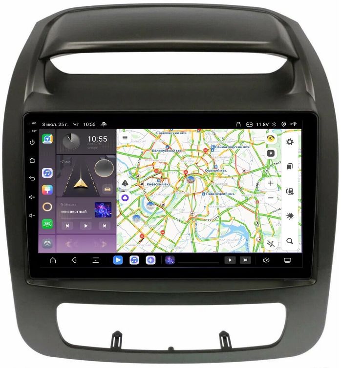 Магнитола для KIA Sorento 2 XM 2012-2020 c экраном климата снизу - Kuberg QLed, Android 13, Быстрейшая, CarPlay, SIM-слот
