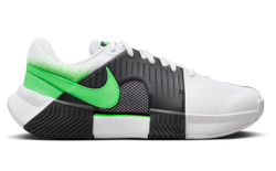 Женские теннисные кроссовки Nike Zoom GP Challenge 1 — белый/ядовито-зелёный/чёрный