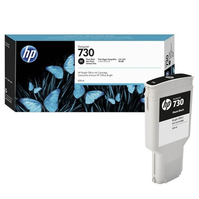 Картридж HP 730 (P2V73A) для DesignJet T1600/T2600/T1700 черный фото (300 мл)