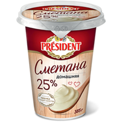 Сметана Food Master 25% 385 гр