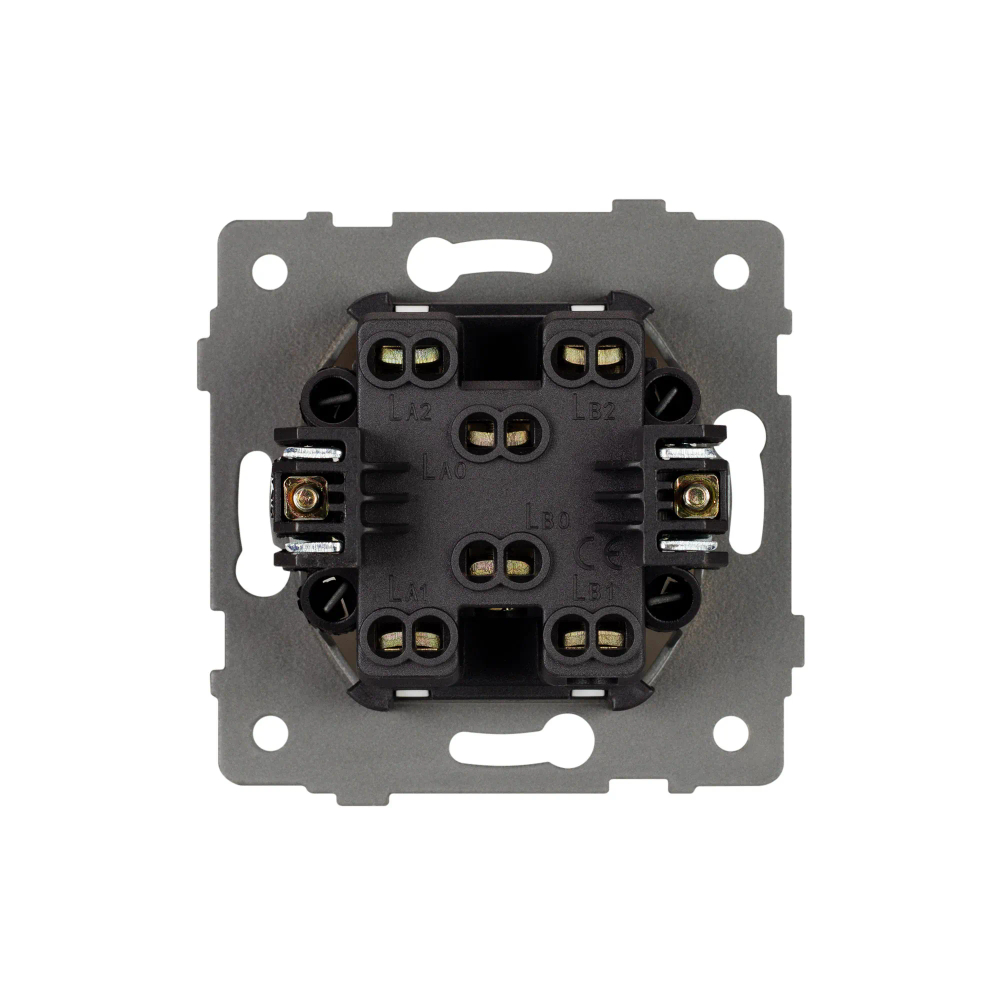 Механизм выключателя двухклавишный проходной SWT-MKP2-PL-WH-V (250V, 10A) (Arlight, -) 049892