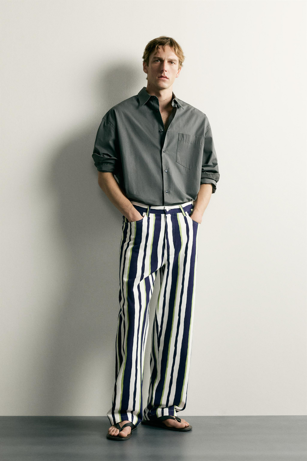 БРЮКИ STRAIGHT FIT В ПОЛОСКУ — ZARA · 2007/172