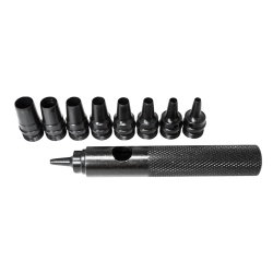 Пробойник со сменными насадками 10пр.(2-10мм),в блистере RockForce##Rock FORCE RF-31091