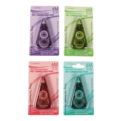 Корректирующая лента "Triangle" 5мм*6м, 4 цветf микс, на блистере