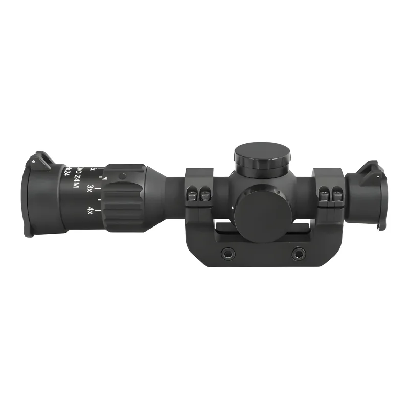 Прицел оптический Belomo Z4M 1-4x24 - вид сбоку слева на кронштейне