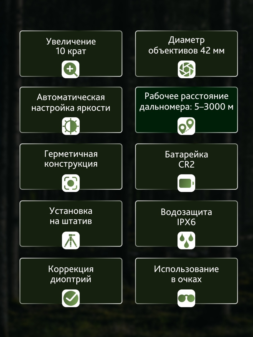 Бинокль с дальномером Levenhuk Guard PRO 3000