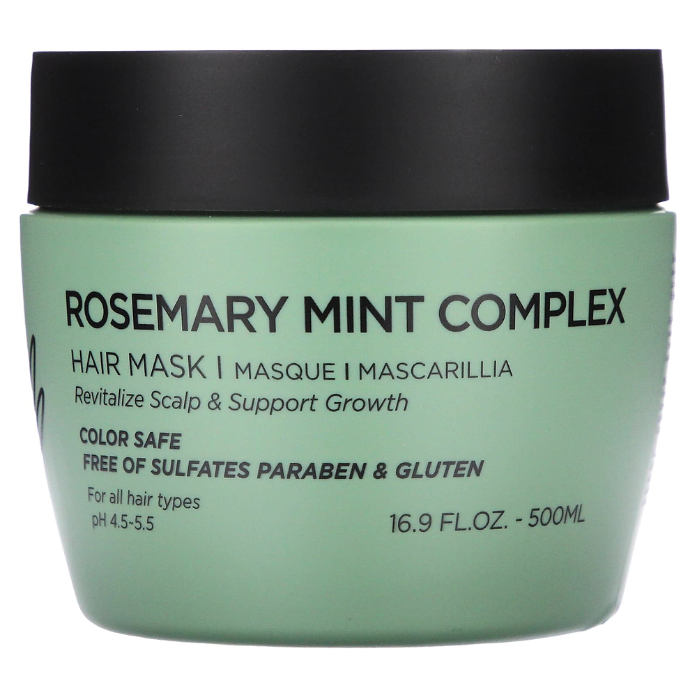 Luseta Beauty, комплекс с розмарином и мятой, маска для волос, для всех типов волос, 500 мл (16,9 жидк. унции)