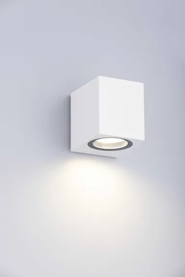 Уличный настенный светильник Rilon PL-274W-GU10 SWH, 35 Вт, белый