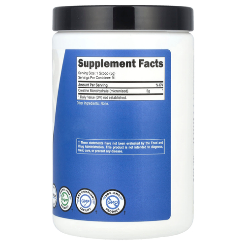 Nutricost, Performance, моногидрат креатина, без добавок, 454 г (1 фунт)