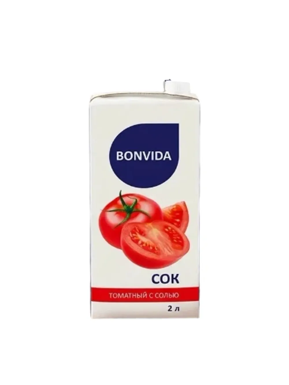 Сок BONVIDA Томатный с солью т/пак. (Россия) 2L