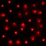 Гирлянда для дома 5,5м 50 ламп LED прозрач.пров.,8 реж, IP-20, Красный