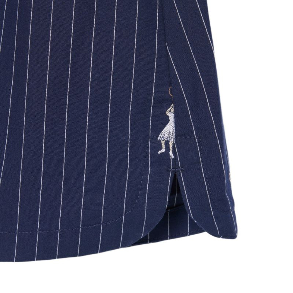 Женские теннисные шорты Lacoste Cotton Poplin Boxer - navy blue/white