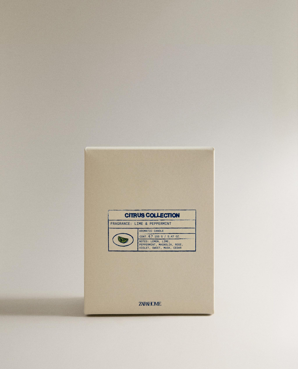 Свеча ароматическая LIME & PEPPERMINT 155 г Zara Home, фото 3