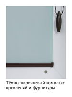 Штора рулонная полупрозрачная Лина Зеленая Темная комплектация