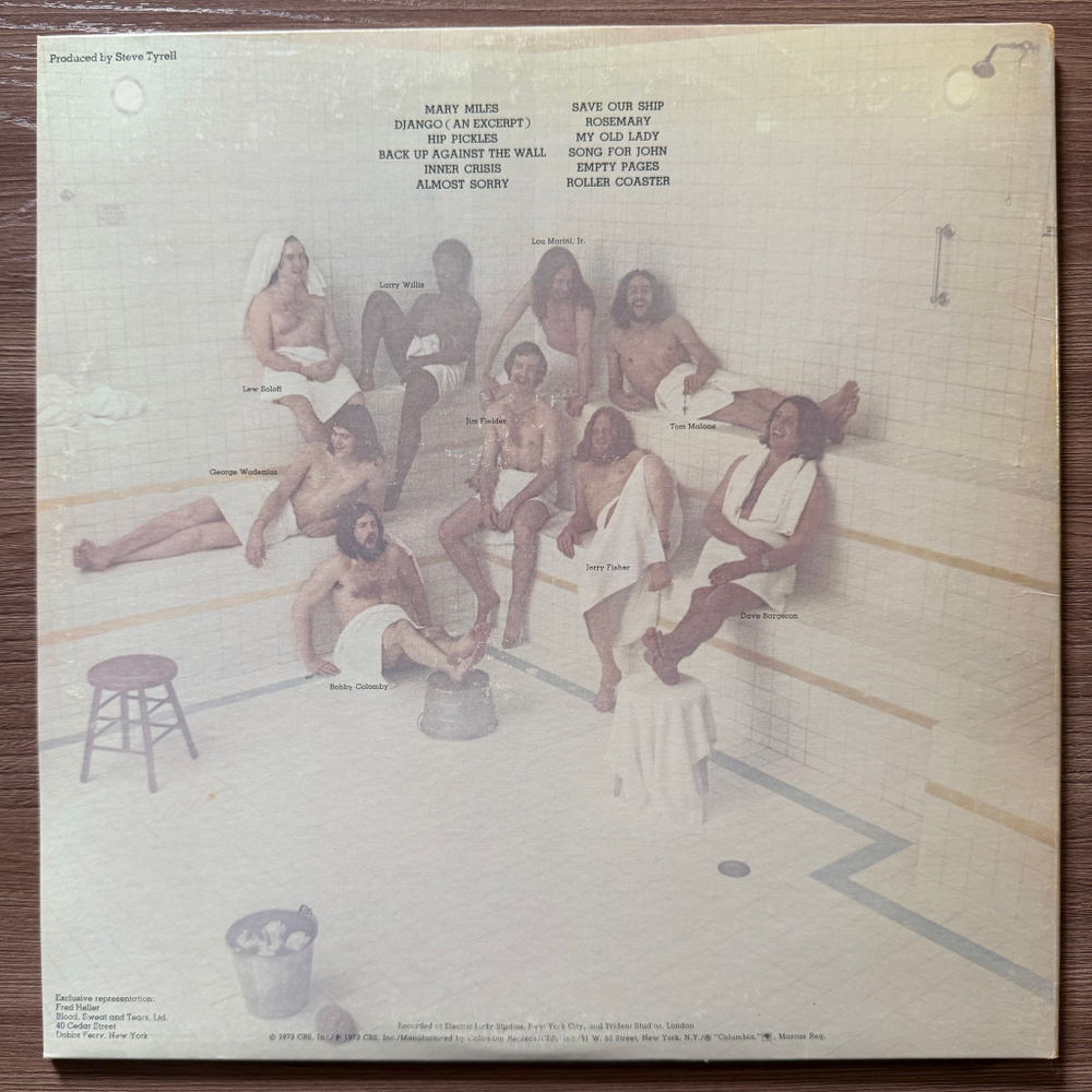Blood, Sweat & Tears – No Sweat (США 1973г.)
