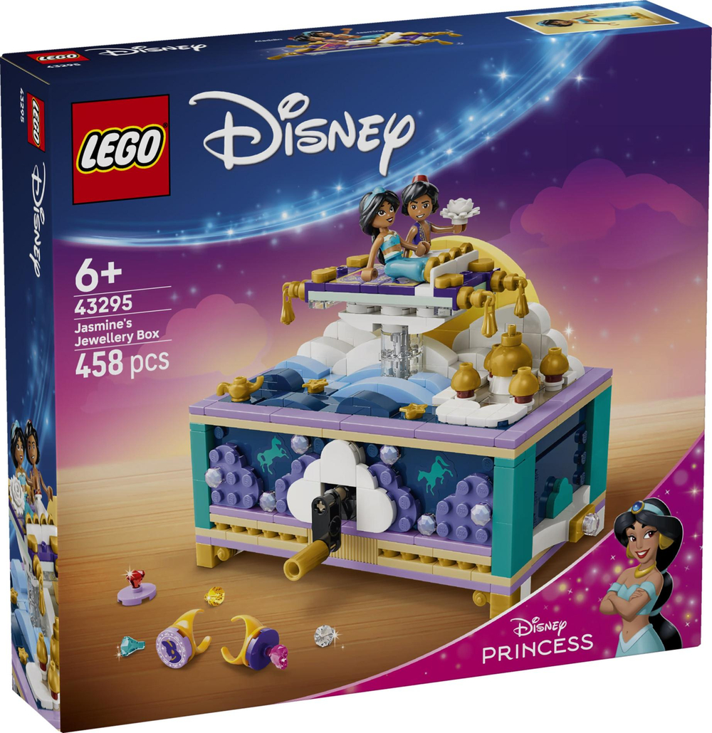 Конструктор Лего Дисней Шкатулка с украшениями Жасмин 43295 | LEGO Disney Princess Jasmine’s Jewelry Box 458 деталей 6+