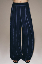 БРЮКИ ПАЛАЦЗО В ПОЛОСКУ — ZW COLLECTION — ZARA