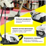 Пылесос Karcher DS 6 Plus 650Вт белый/черный