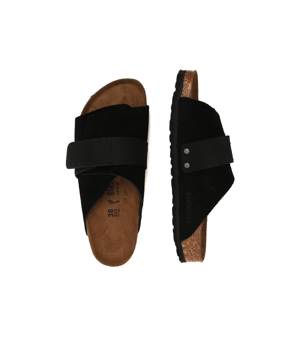 Шлепанцы кожаные kyoto vl Birkenstock - черный(1022566)