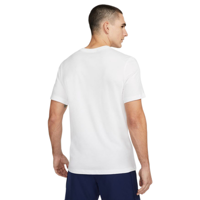 Футболка мужская теннисная Nike Court Dri-Fit Swoosh Men's Tennis T-Shirt - white