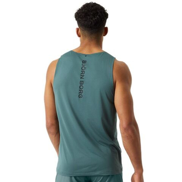 Мужская теннисная футболка Björn Borg Feather Tank - balsam green