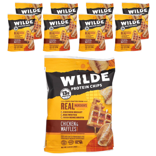 Wilde Brands, Protein Chips®, с курицей и вафлями, 8 пакетиков по 38 г (1,34 унции)