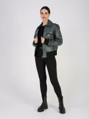 Кожаная куртка демисезонная