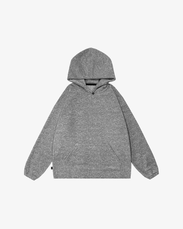 Худи Gothic Fleece серый меланж - фото 1