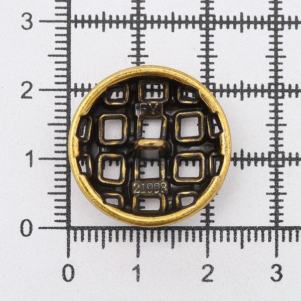 Пуговицы металл на ножке 36L=23 мм, Bronze (бронза), 10 шт, MP11