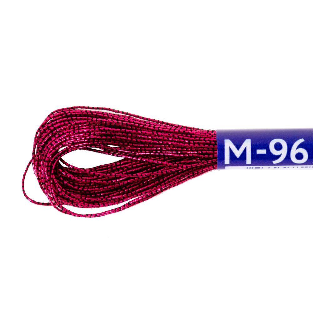 Мулине Gamma металлик JT 12 мотков по 11 метров, M-96 малиновый, Gamma MOULINE