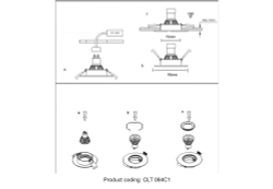 Светильник встраиваемый Crystal Lux CLT 064C1 BL