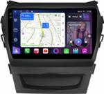 Магнитола для Hyundai Santa Fe 3 2012-2018 (климат на ШГУ) - FarCar S400-TS18 монитор 9.5" QLED на Android 14, CarPlay, 4G SIM-слот