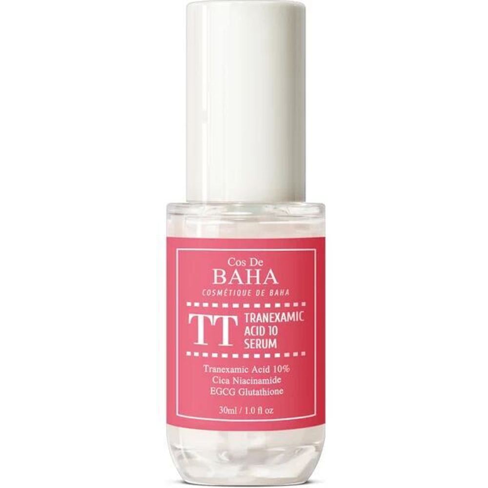 Осветляющая сыворотка с транексамовой кислотой и глутатионом Cos de Baha TT Tranexamic Acid 10 Serum, 30мл