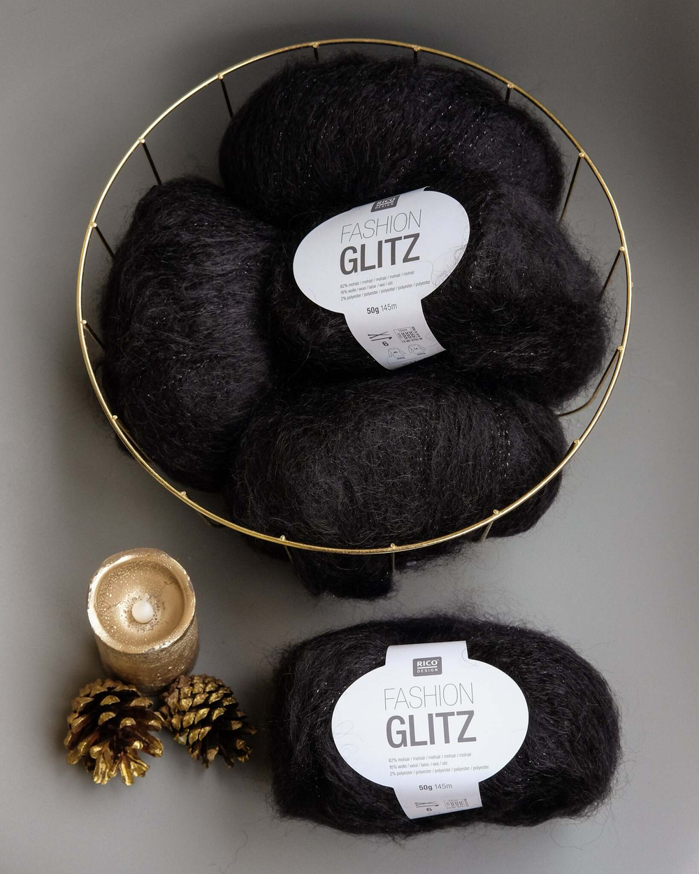 -30% Fashion Glitz 5x50g | black
