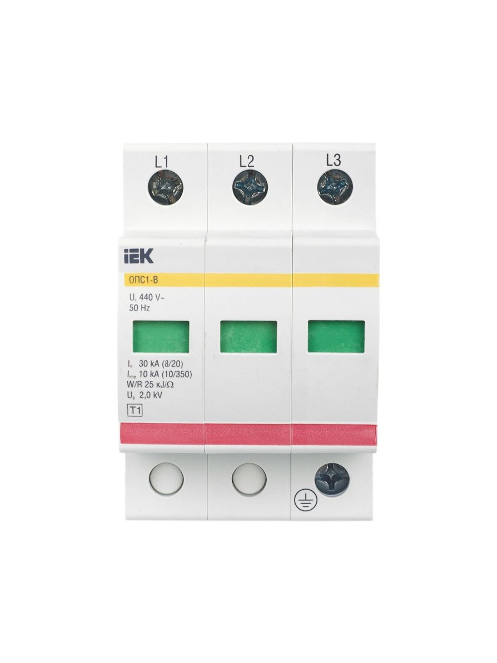 Ограничитель перенапряжения ОПС1-B 3P KARAT IEK MOP20-3-B