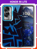 Дизайнерский чехол из пластика для HONOR 90 LITE с усиленной защитой камеры и глянцем