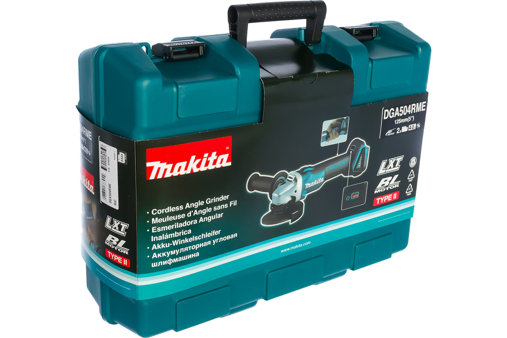 Аккумуляторная угловая шлифмашина Makita LXT DGA504RME