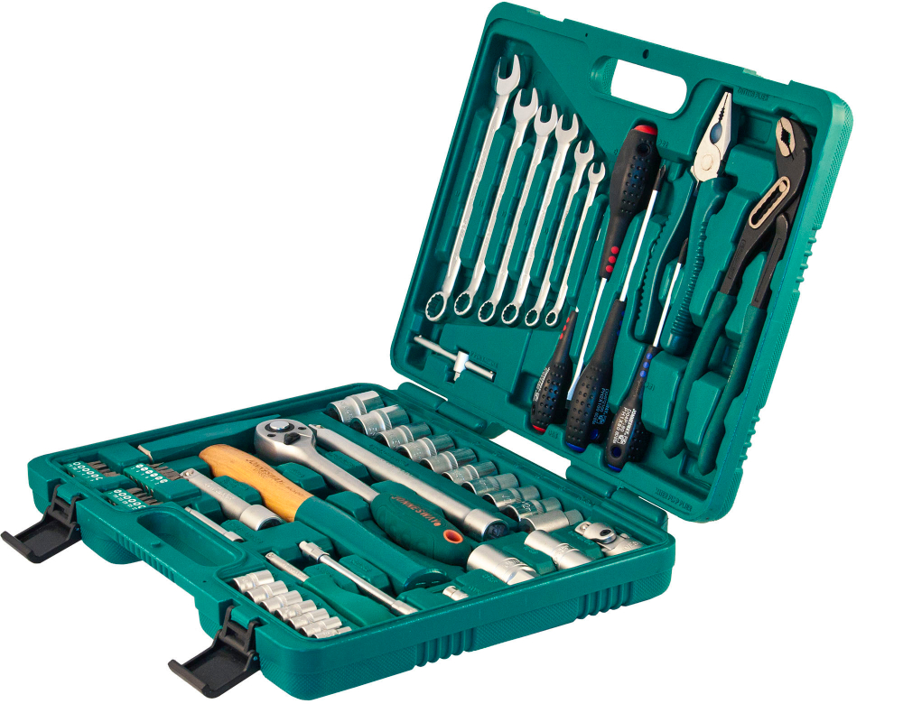 S04H52460S Набор инструмента универсальный 1/4", 1/2"DR, 60 предметов