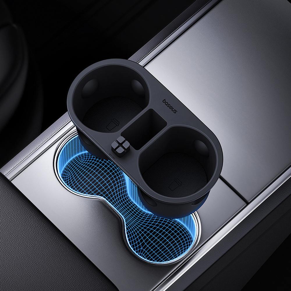 Автомобильный органайзер Baseus T-Space Series Cup Holder для Tesla - Cluster Black