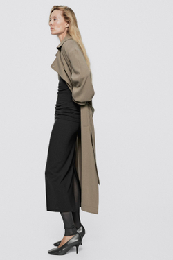 Massimo Dutti Кожаные туфли на высоком каблуке - Limited Edition, серый