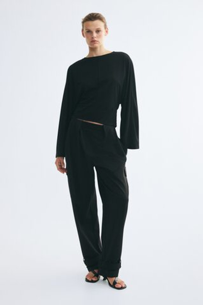 Топ из джерси с рукавами «летучая мышь» - H&M